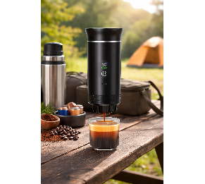 מכונת אספרסו ניידת עם סוללה